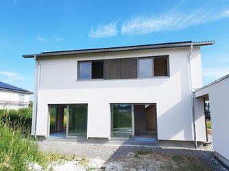 Baustellenbild Haus Familie Roggors Eingangsbereich